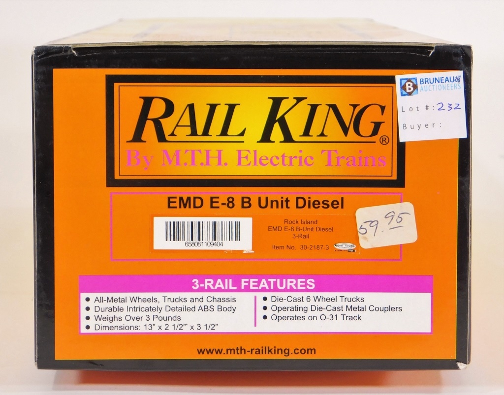 RAIL KING ROCK ISLAND EMD E-8 DIESEL