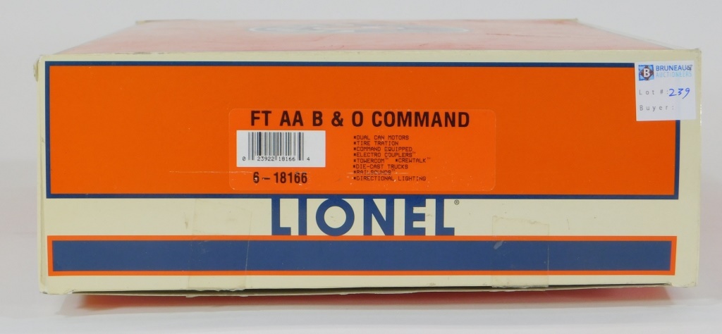 LIONEL FT AA B 0 COMMAND ELECTRIC 29ce01