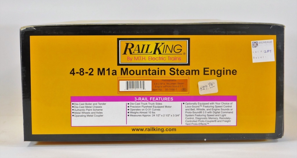 RAIL KING 4 8 2 M1A MOUNTAIN STEAM 29ce4d