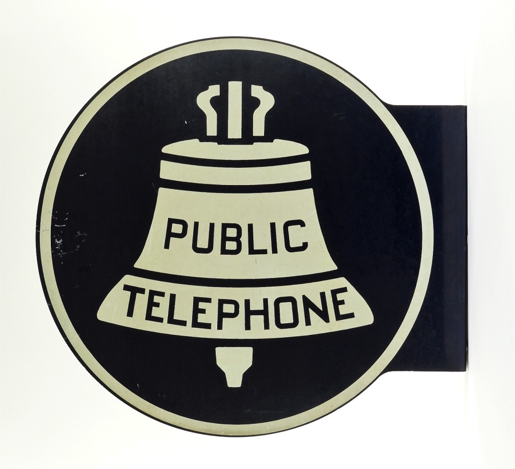 PUBLIC TELEPHONE ROUND DS PAINTED 29ce86