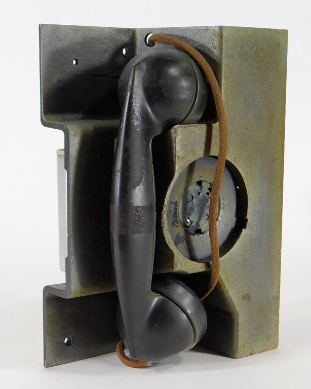 INDUSTRIALIST GREEN METAL ELEVATOR TELEPHONE