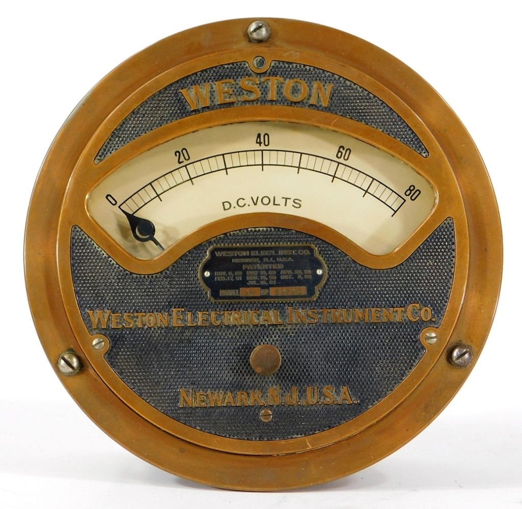 LARGE WESTON MODEL 20 COPPER DC VOLT