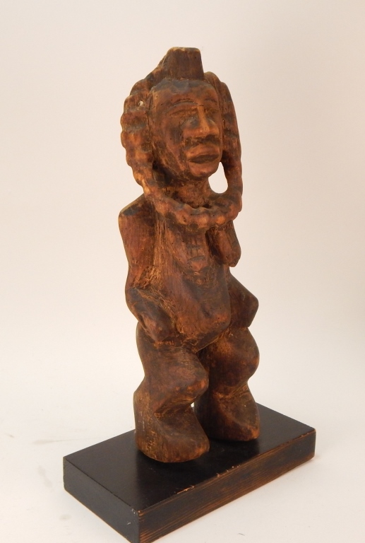 AFRICAN TRIBAL CARVED WOOD EFFIGY FIGURE