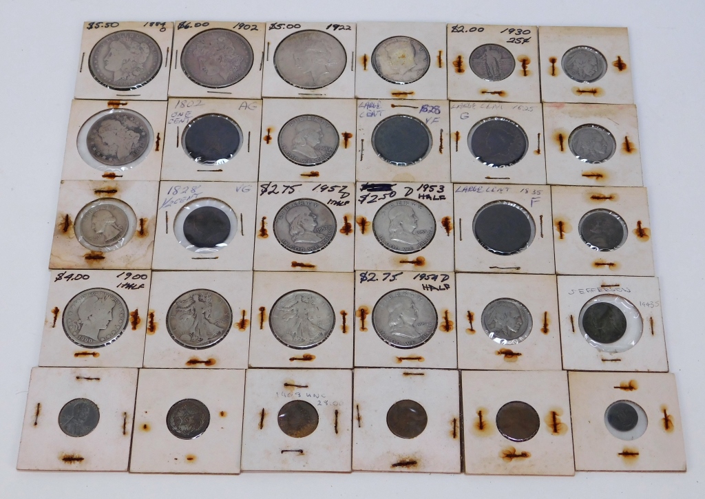 30PC UNITED STATES ESTATE SILVER