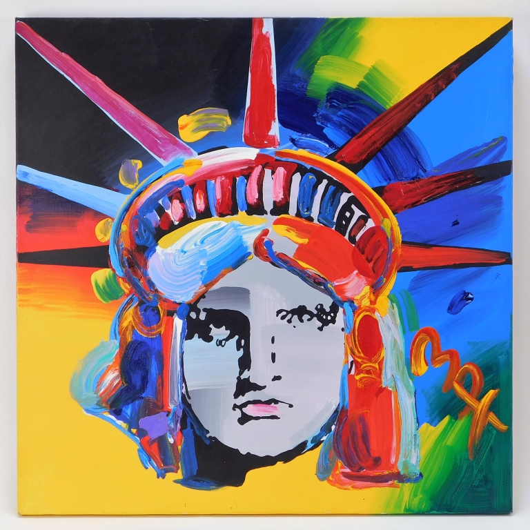 AUTHENTIC PETER MAX LIBERTY HEAD