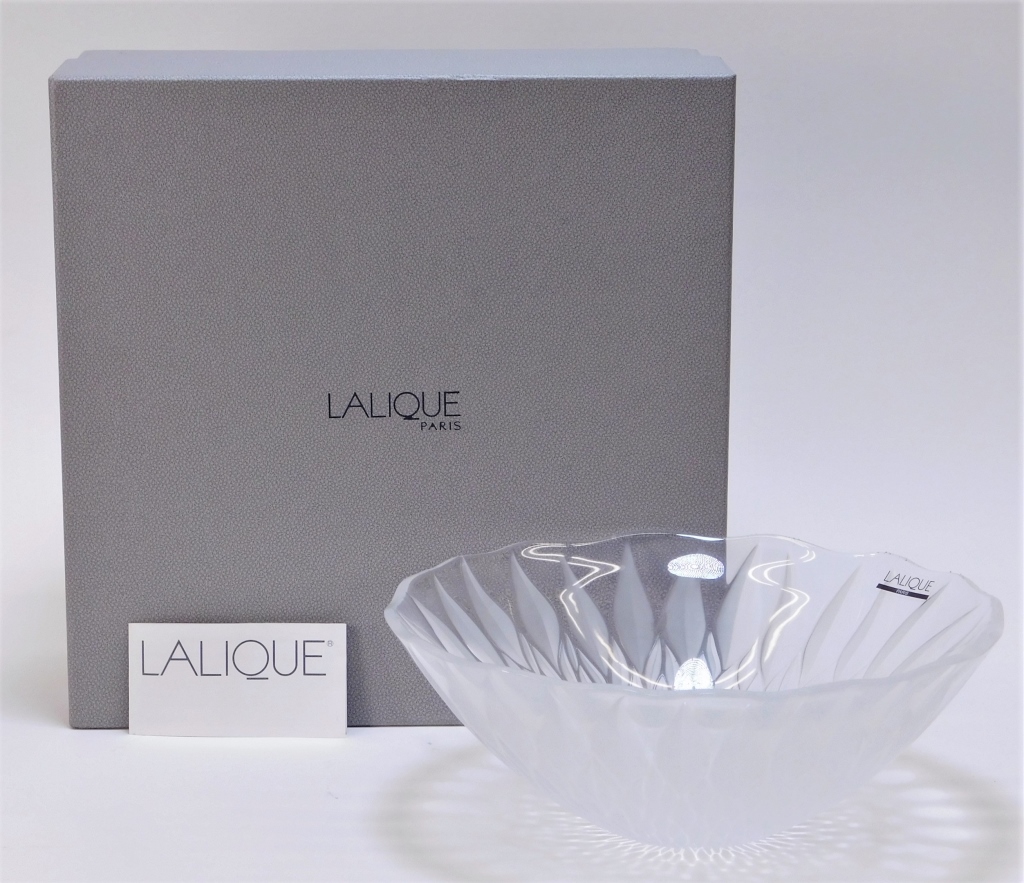 LALIQUE FRANCE FROSTED CUT CRYSTAL GLASS