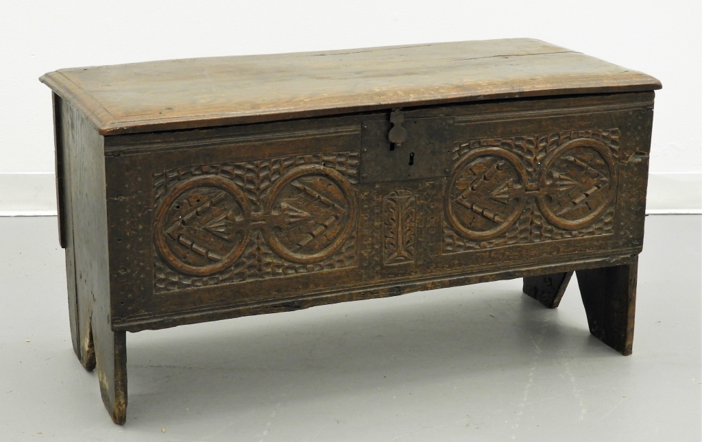 17C. ENGLISH COLONIAL CARVED OAK