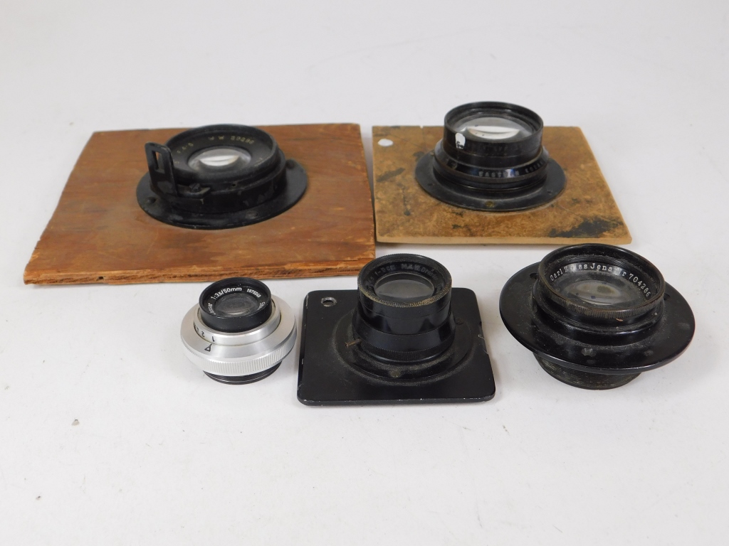 LOT OF 5 ENLARGER LENSES Lot of 29aa41