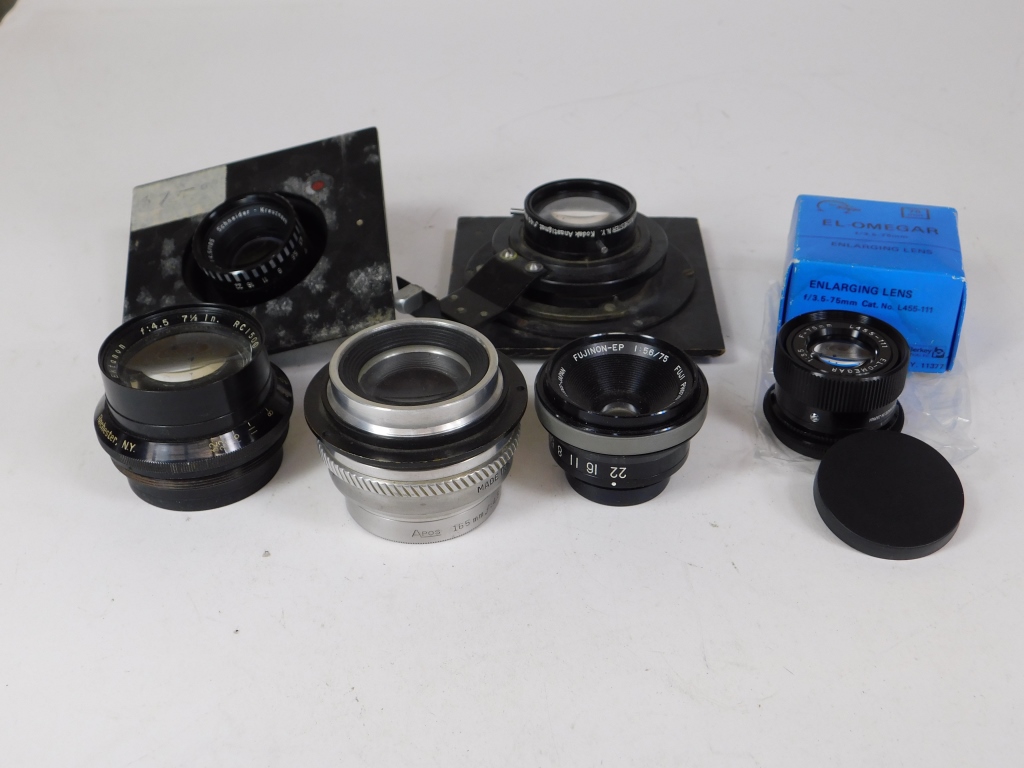 LOT OF 6 ENLARGER LENSES Lot of 29aa42