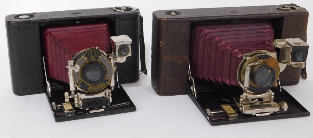 LOT OF 4 KODAK FOLDING POCKET CAMERAS