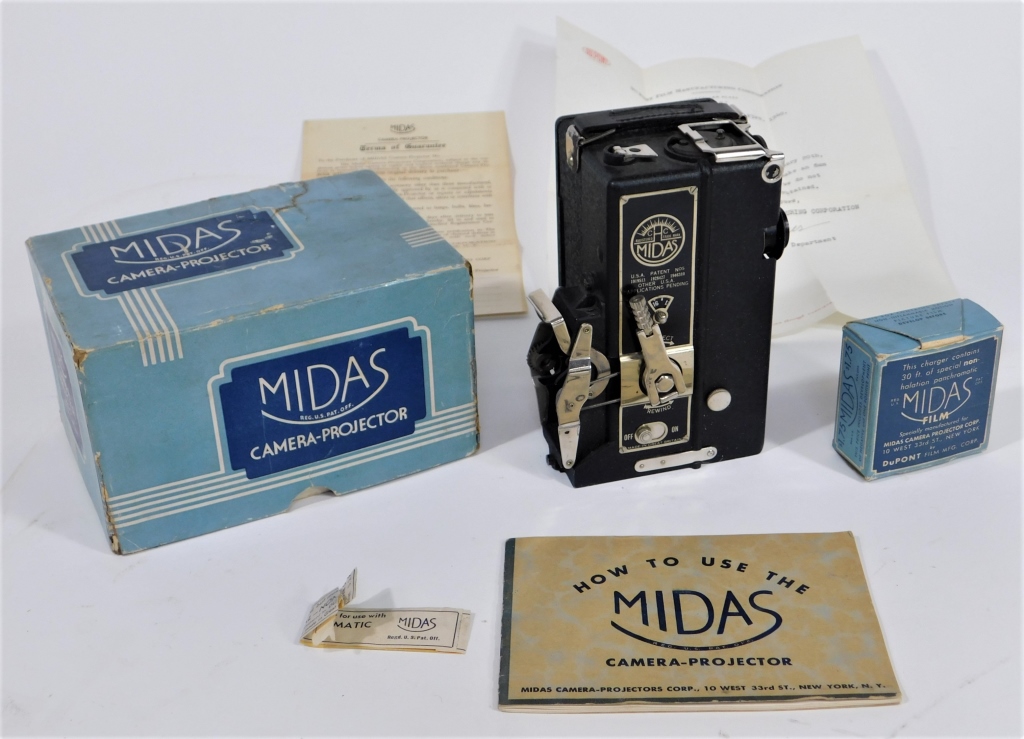 MIDAS 9-1/2MM FILM CAMERA AND PROJECTOR