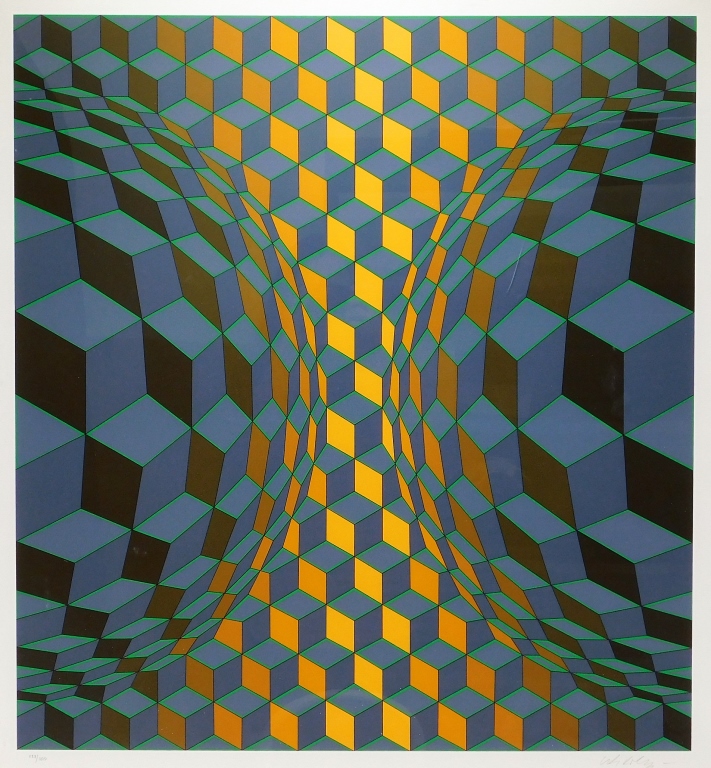 VICTOR VASARELY OP ART GEOMETRIC 29acaf