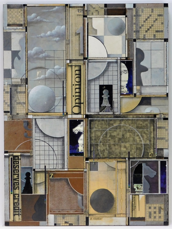 RODERICK SLATER GRAY COLLAGE MIXED