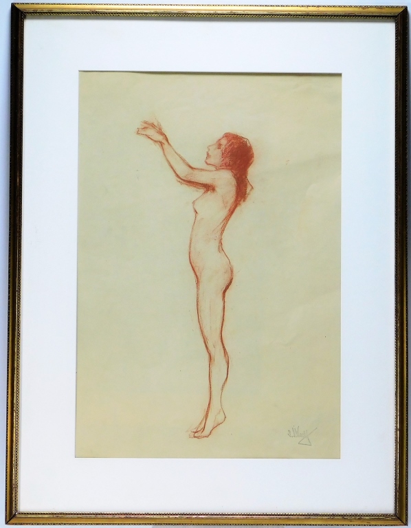 SAMUEL WOOLF NUDE FIGURE STUDY