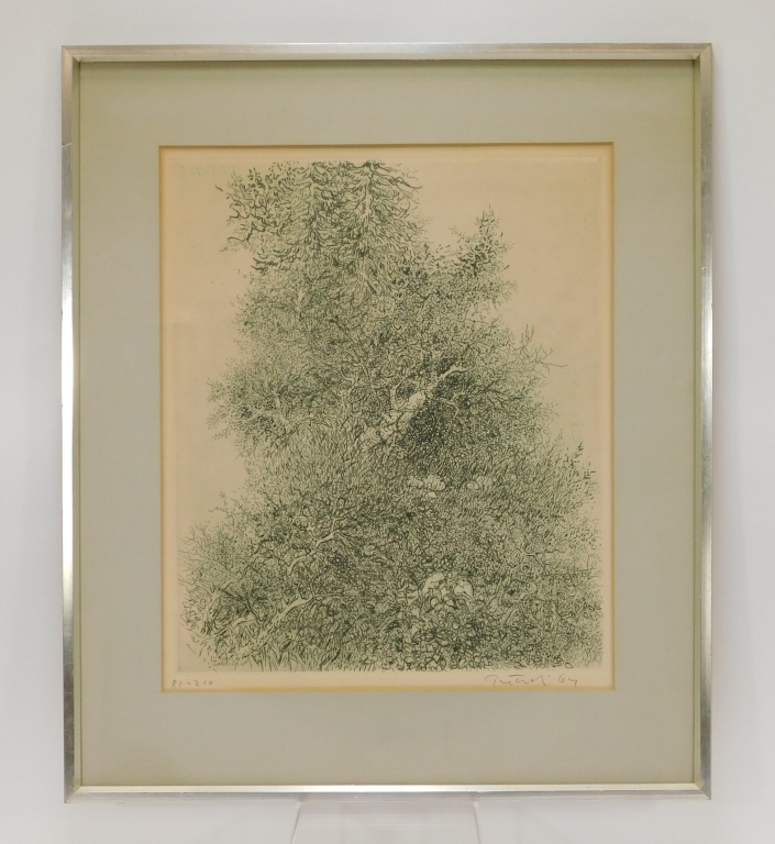 GABOR PETERDI SURREAL TREES ETCHING 29acfb