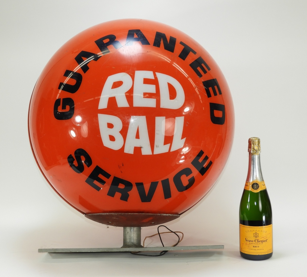 VINTAGE RED BALL AUTOMOTIVE ADVERTISING