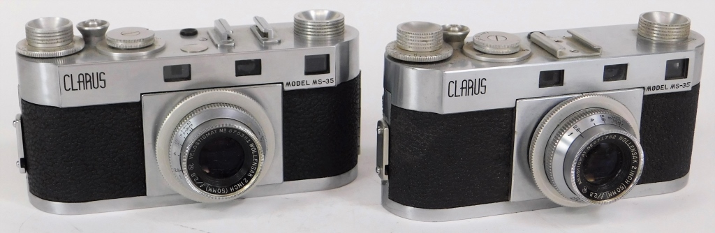 2 CLARUS MS-35 RANGEFINDER CAMERAS