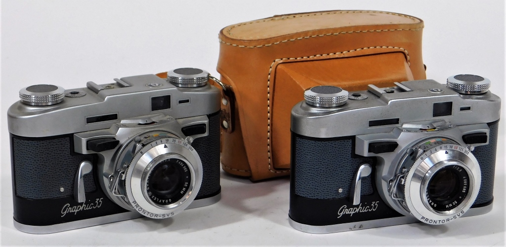 GROUP OF 2 GRAFLEX GRAPHIC 35 RANGEFINDER 29ae4a