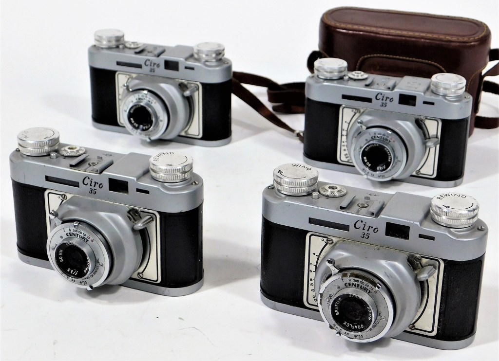 GROUP OF 4 GRAFLEX CIRO 35 RANGEFINDER