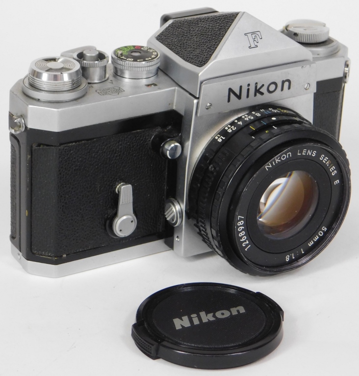 NIKON F SLR CAMERA, SERIES E LENS