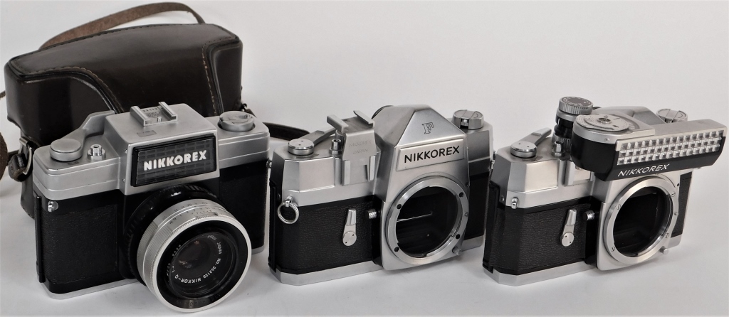 GROUP OF 3 NIKKOR NIKKOREX SLR