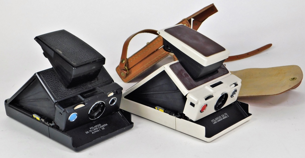 TWO POLAROID SX-70 INSTANT FILM CAMERAS