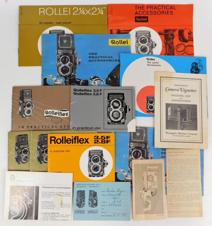 GROUP OF 10 ROLLEIFLEX TLR CAMERA