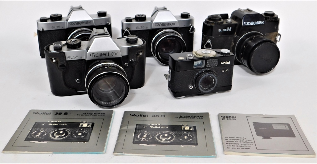 GROUP OF 5 ROLLEI 35MM CAMERAS 29b0e1