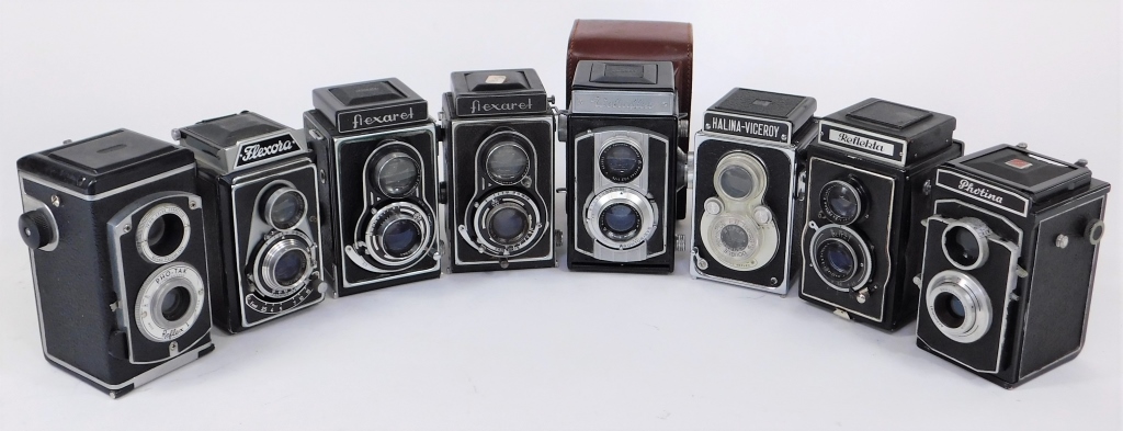 GROUP OF 8 TLR CAMERAS #1 Group