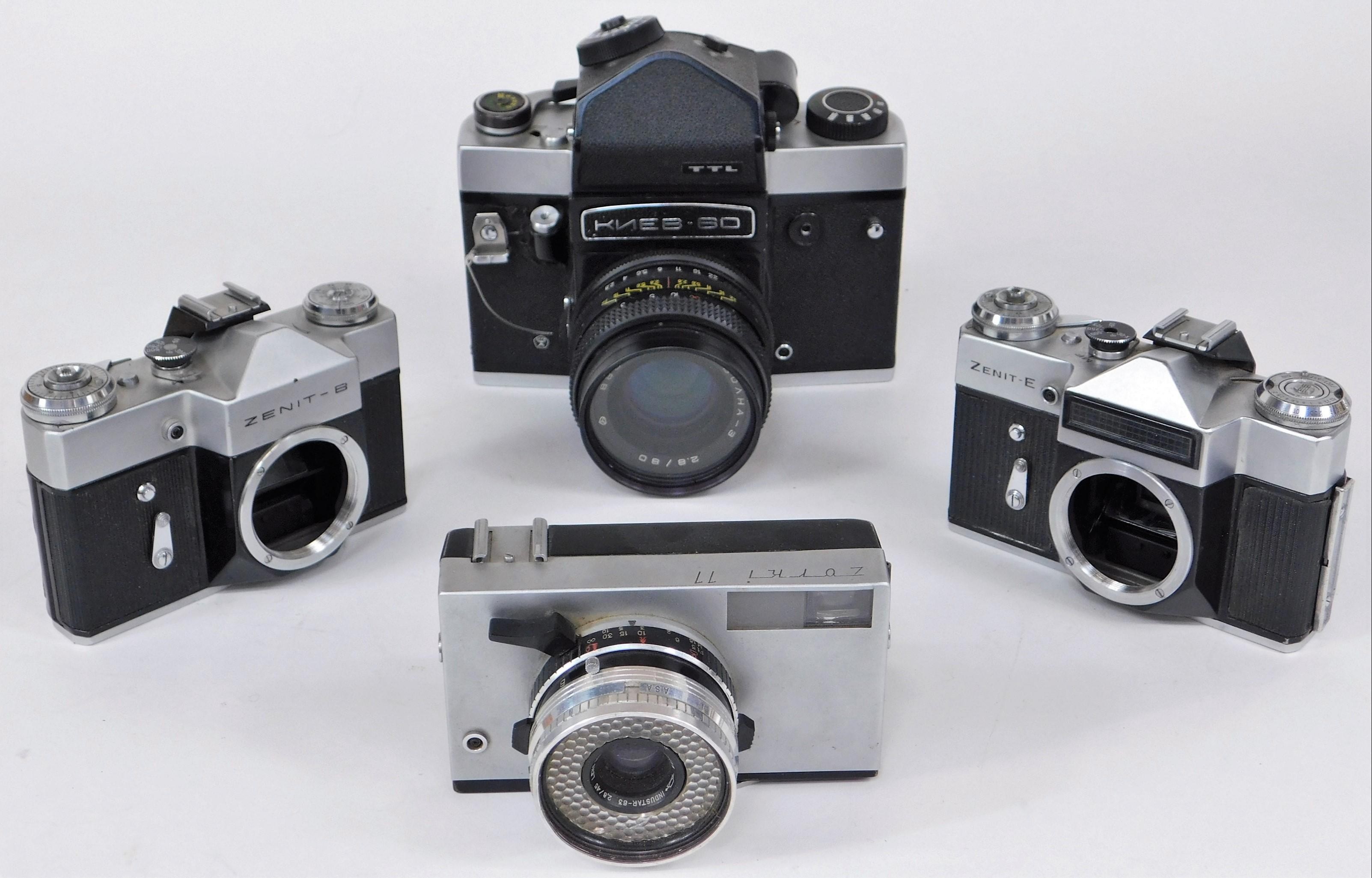 GROUP OF 4 SOVIET 35MM FILM CAMERAS 29b123