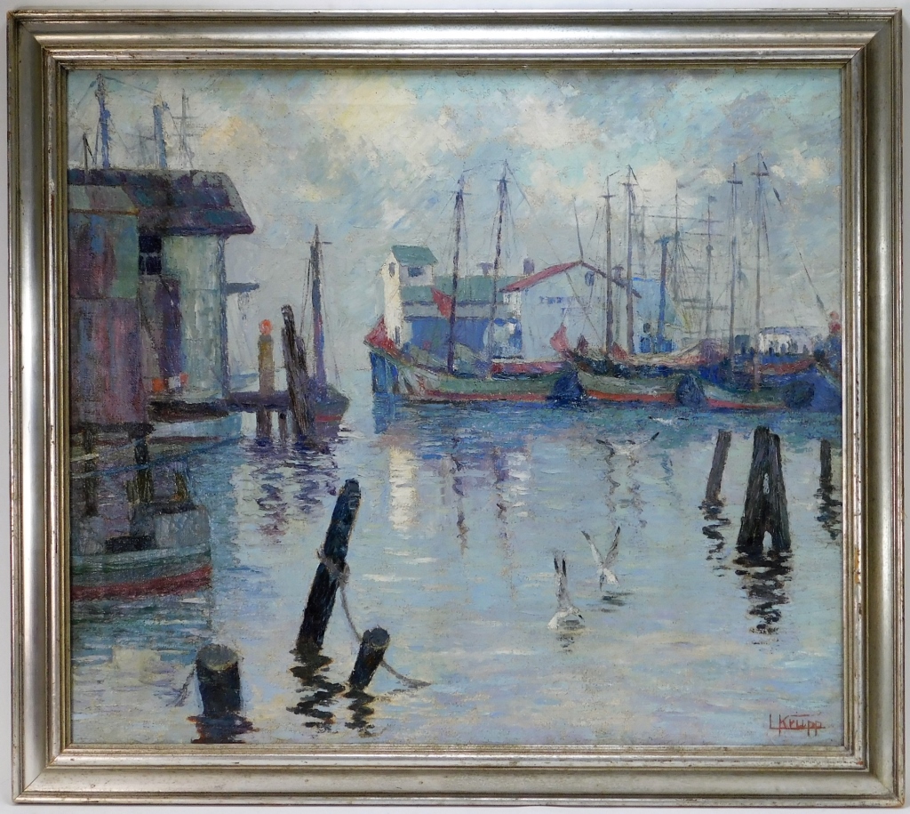 LOUIS KRUPP IMPRESSIONIST SEASCAPE