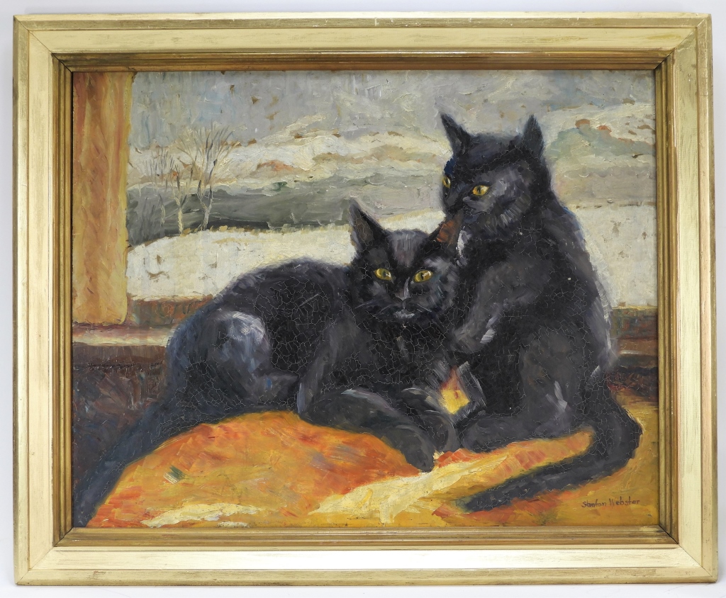 S. WEBSTER AMERICAN IMPRESSIONIST CAT