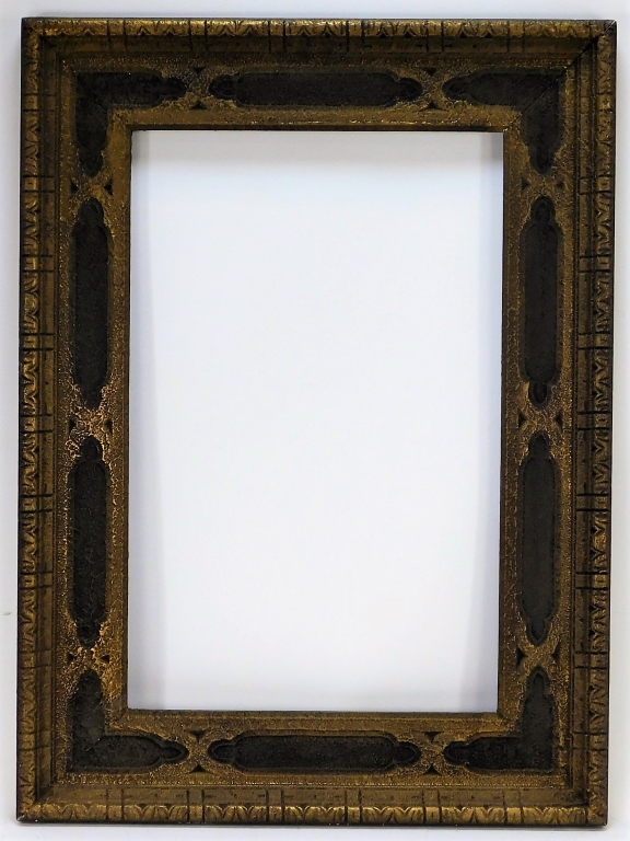 ARTS & CRAFTS CARVED GESSO WOOD FRAME