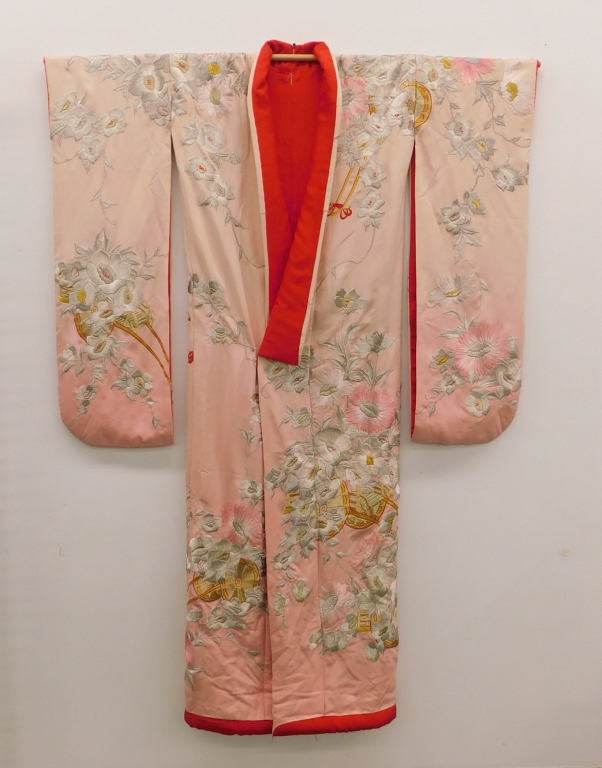 JAPANESE SILK EMBROIDERED PINK 29b317