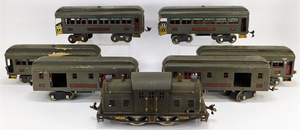 7 PRE WAR LIONEL PULLMAN TRAIN 29b354