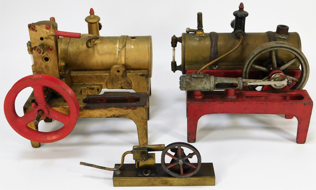 3PC ANTIQUE WEEDEN STEAM ENGINES