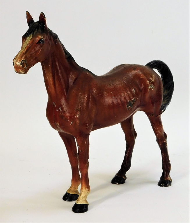 ANTIQUE HUBLEY CAST IRON HORSE 29b3a3