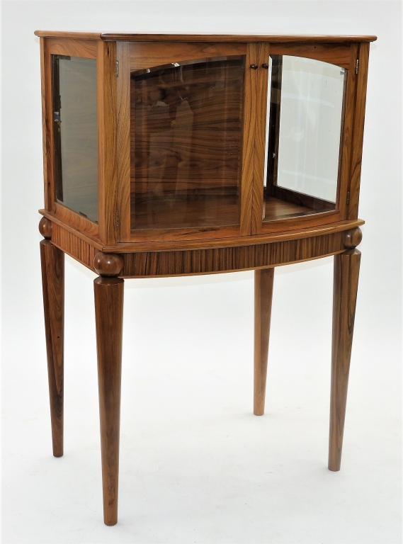 FRANK NADELL MODERNIST ROSEWOOD VITRINE