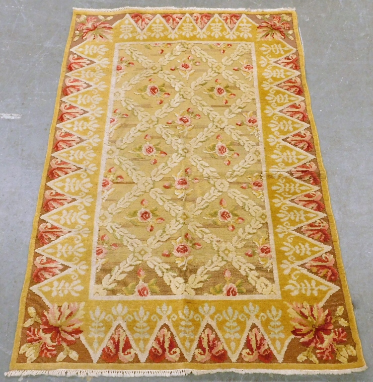 CONTEMPORARY ROMANIAN FLORAL CARPET 29b525