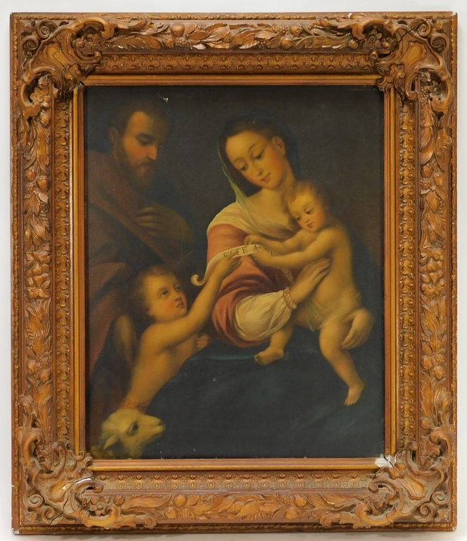 1860 M. E WILLIAMS HOLY FAMILY OLD MASTER