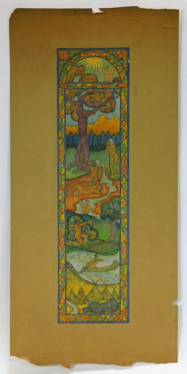 OTTO PLAUG JUGENDSTIL POLYCHROME