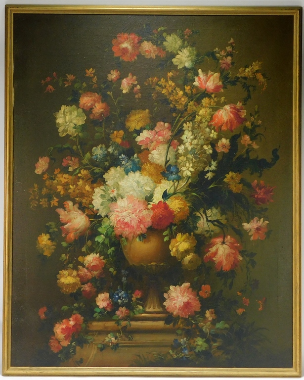 LG AMERICAN VICTORIAN FLORAL STILL LIFE