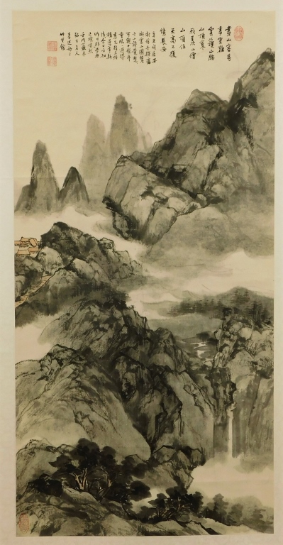 JAPANESE MOUNTAIN LANDSCAPE HANGING 29b67e