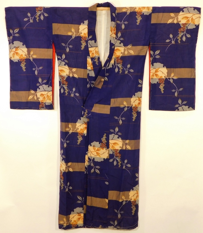 JAPANESE STRIPES AND FLOWERS FURISODE 29b686