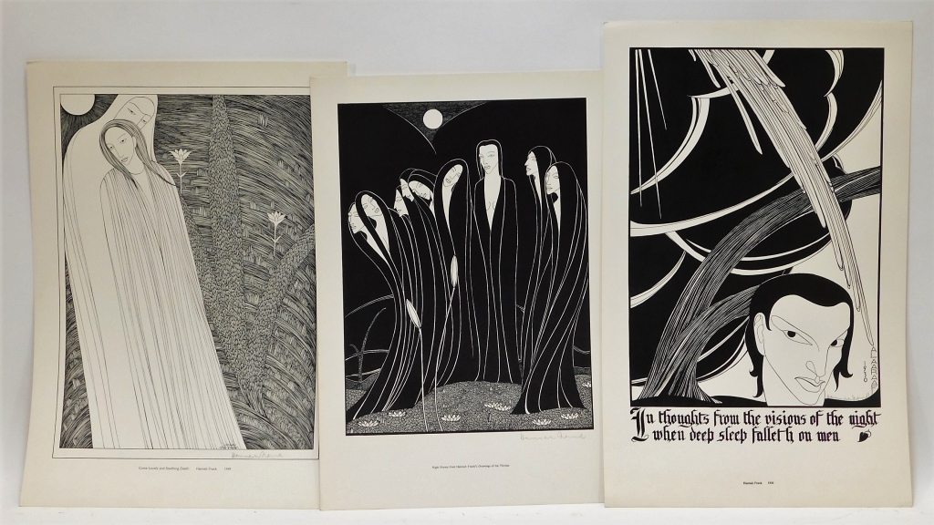 3 HANNAH FRANK FIGURAL WOODCUT