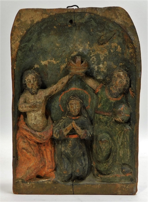 EUROPEAN CARVED WOOD RELIGIOUS 29b77f