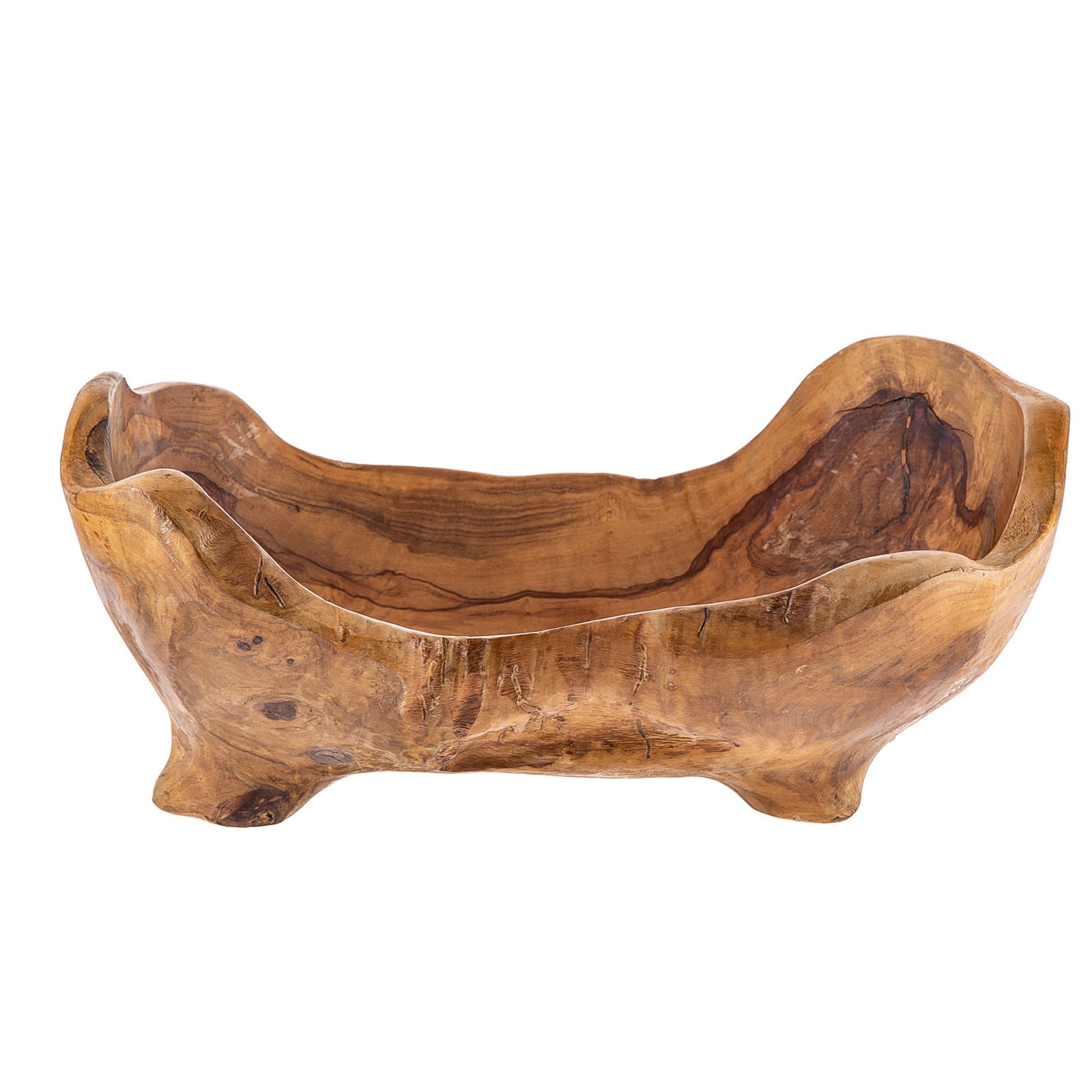 CONTEMPORARY BURL WOOD BOWL Oval
