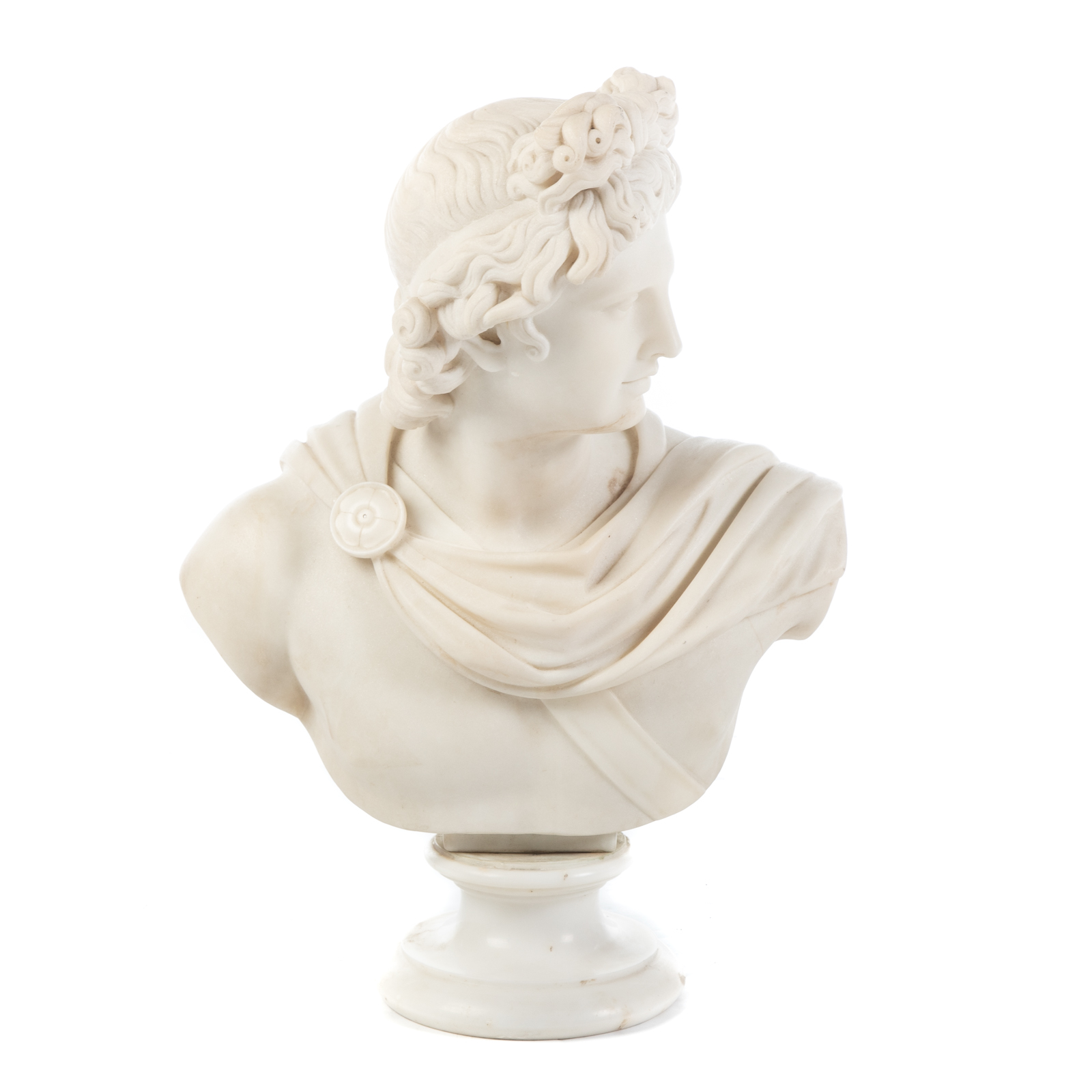 GRANDE TOUR MARBLE BUST OF APOLLO 29dee2