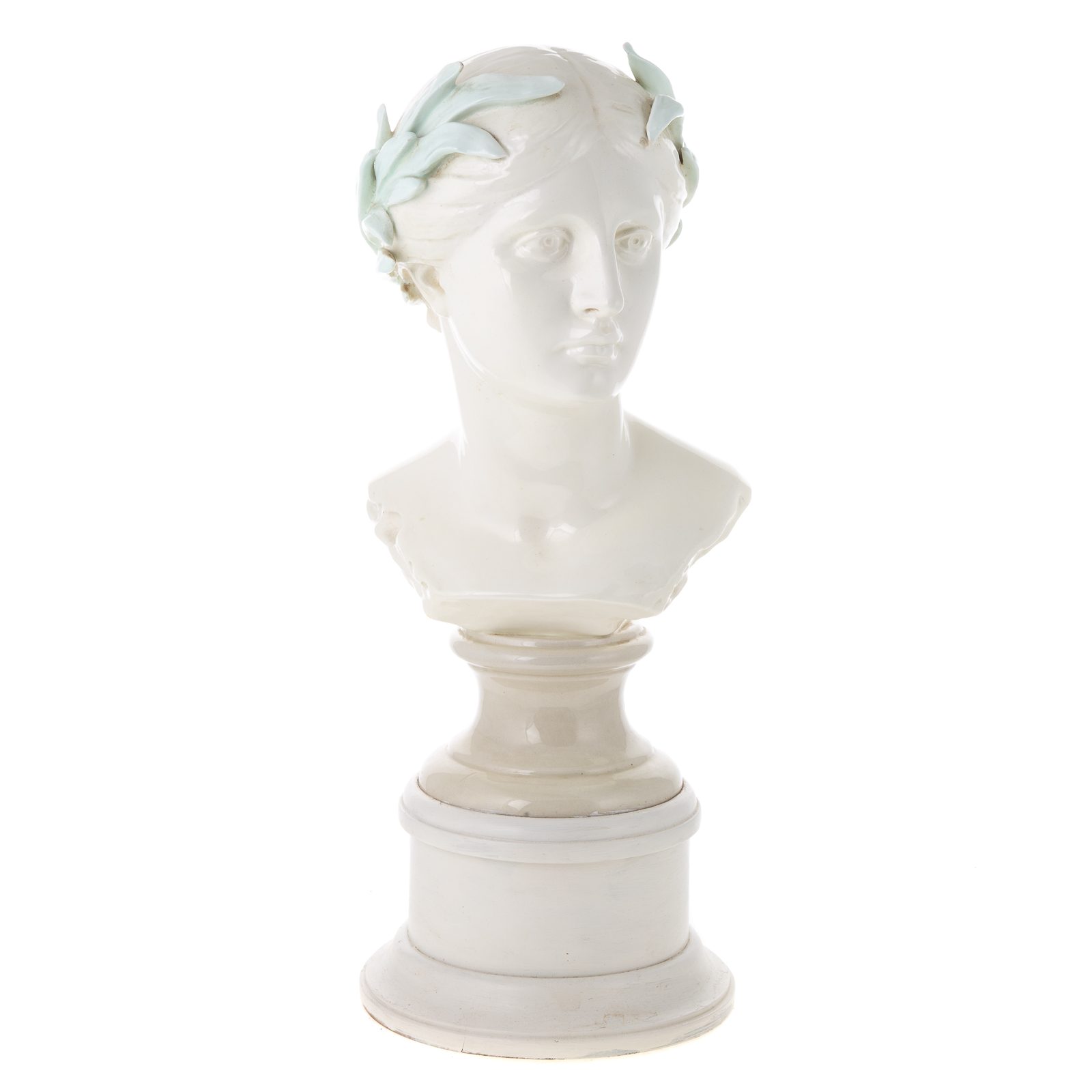 GOLDSCHEIDER CERAMIC BUST OF CLASSICAL 29dee8