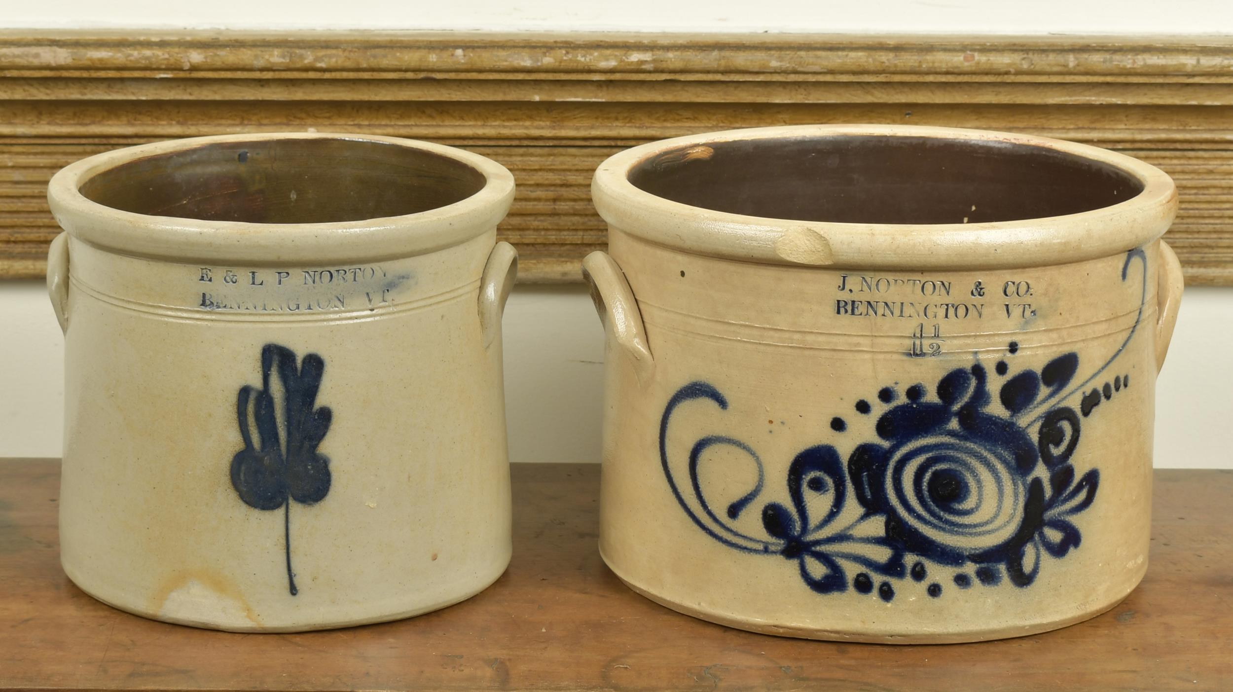 TWO NORTON BENNINGTON VT STONEWARE